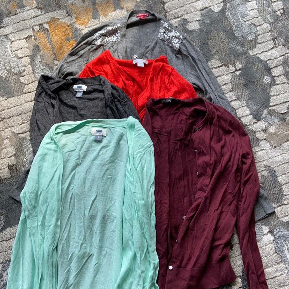 Bundle of 5 lightweight cardigans
